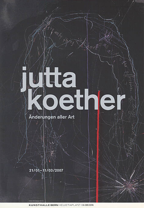 Jutta Koether, Änderungen aller Art, Kunsthalle Bern