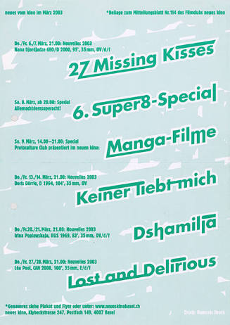 27 Missing Kisses […], Neues Kino