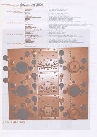 Dezember 2003, Neues Kino
