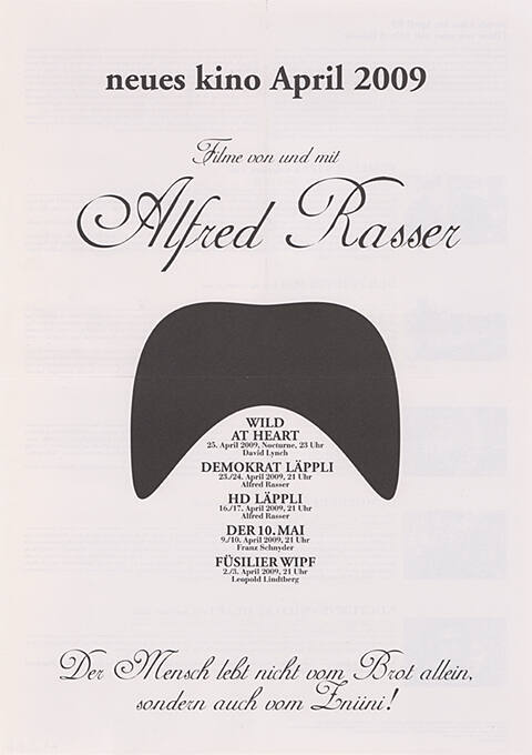 Alfred Rasser, Neues Kino