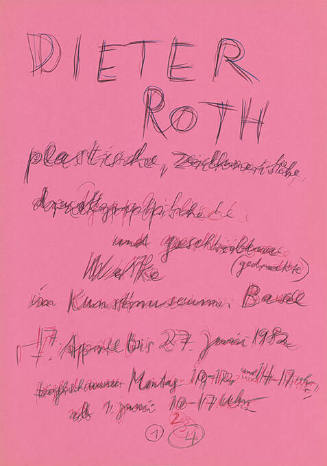 Dieter Roth, Kunstmuseum Basel