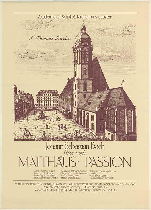 Matthäus-Passion, Pfarrkirche Hitzkirch