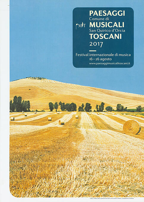 Paesaggi Musicali Toscani, Festival internazionale di musica, Comune die San Quirico d’Orcia