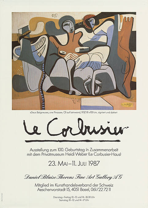 Le Corbusier, Daniel Blaise Thorens Fine Art Gallery AG