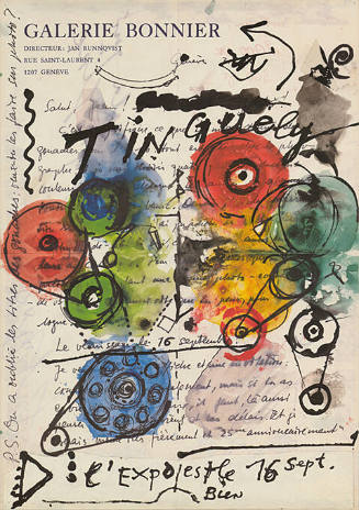 Jean Tinguely, Galerie Bonnier, Genève