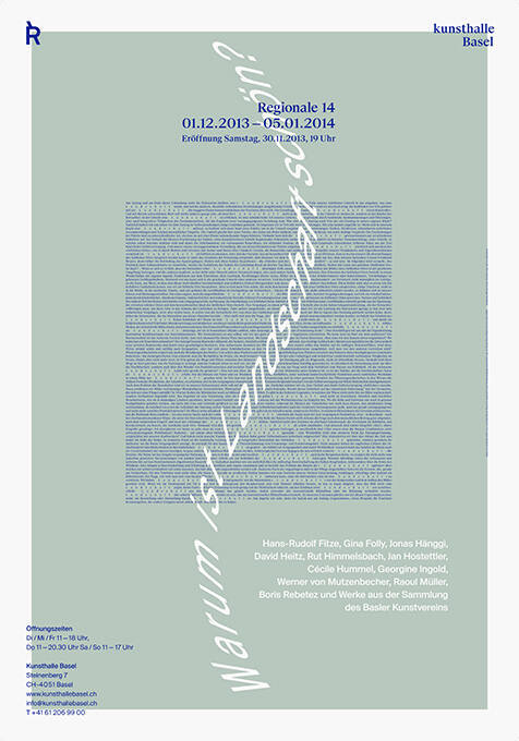 Regionale 14, Warum ist Landschaft schön?, Kunsthalle Basel