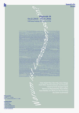 Regionale 14, Warum ist Landschaft schön?, Kunsthalle Basel