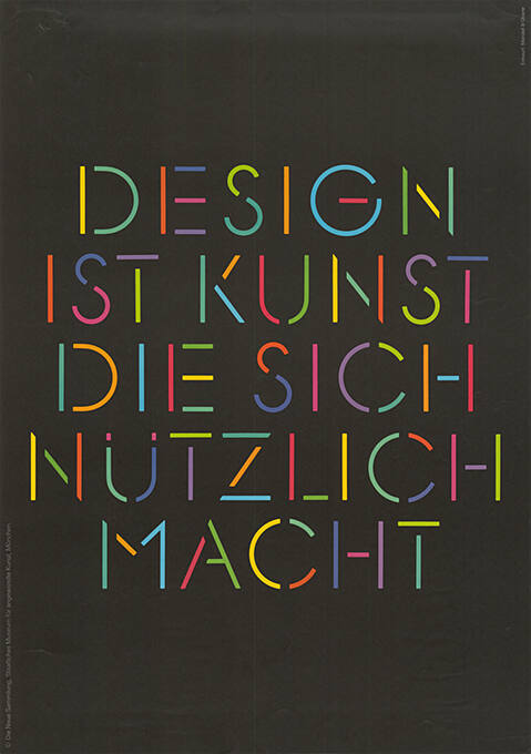 Design ist Kunst die sich nützlich macht