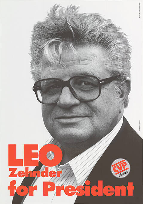 Leo Zehnder for President, CVP Allschwil