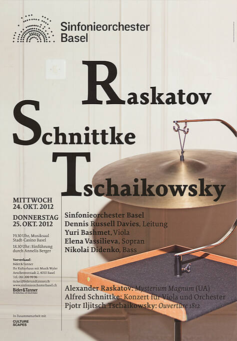 Rakatov, Schnittke, Tschaikowsky, Sinfonieorchester Basel