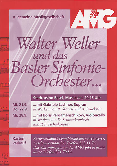 AMG, Walter Weller und das Basler Sinfonieorchester…, Stadtcasino Basel