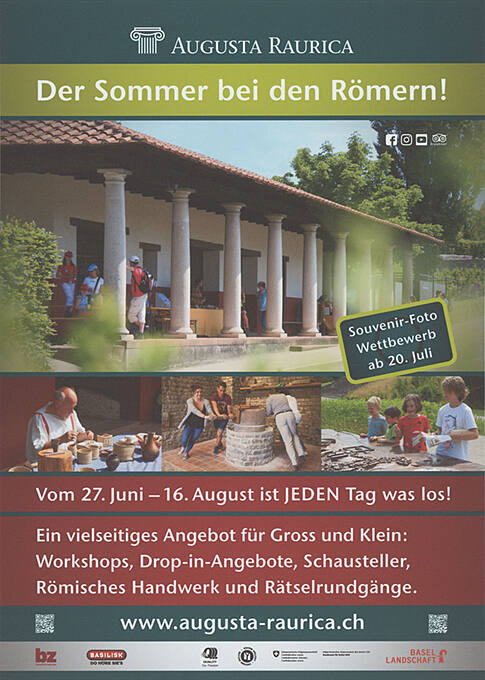 Der Sommer bei den Römern! Augusta Raurica