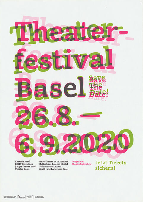 Theater-Festival Basel, Save the Date