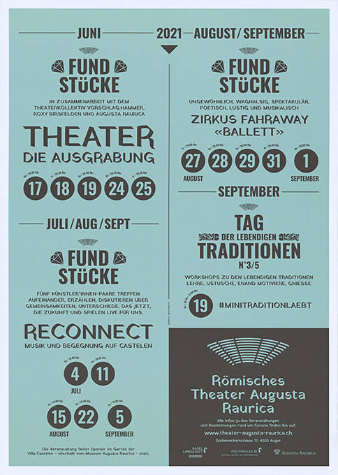 Fundstücke, Tag der lebendigen Traditionen, Römisches Theater Augusta Raurica