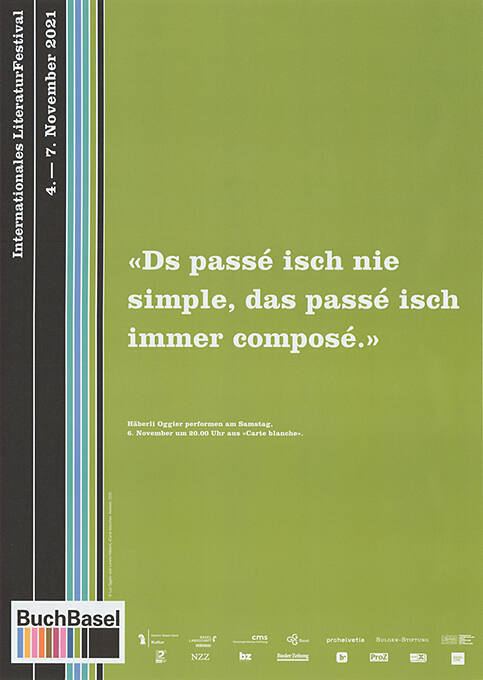 «Ds passé isch […]», Internationales Literaturfestival, BuchBasel