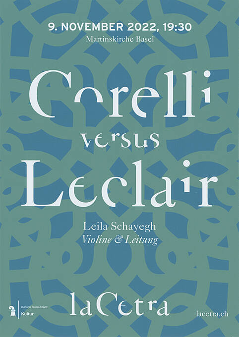 Corelli versus Leclair, La Cetra, Martinskirche Basel