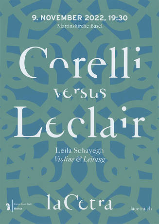 Corelli versus Leclair, La Cetra, Martinskirche Basel