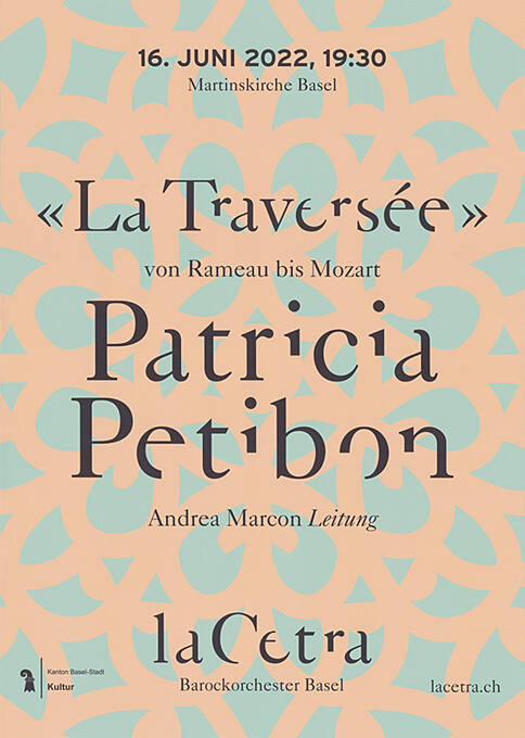 «La Traversée», Patricia Petitbon, La Cetra, Martinskirche Basel