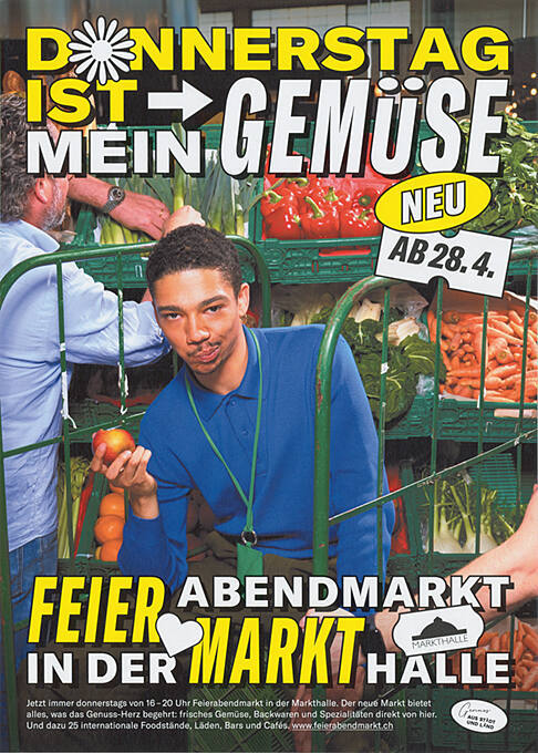 Donnerstag ist mein Gemüse, Feierabendmarkt in der Markthalle