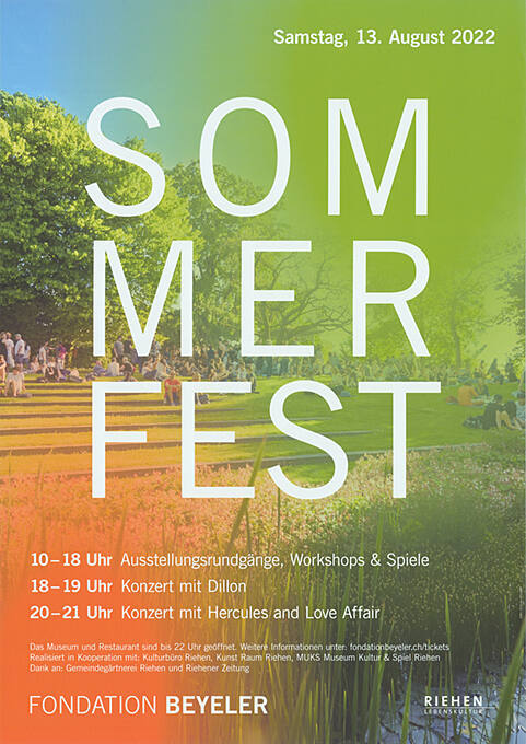 Sommerfest, Fondation Beyeler