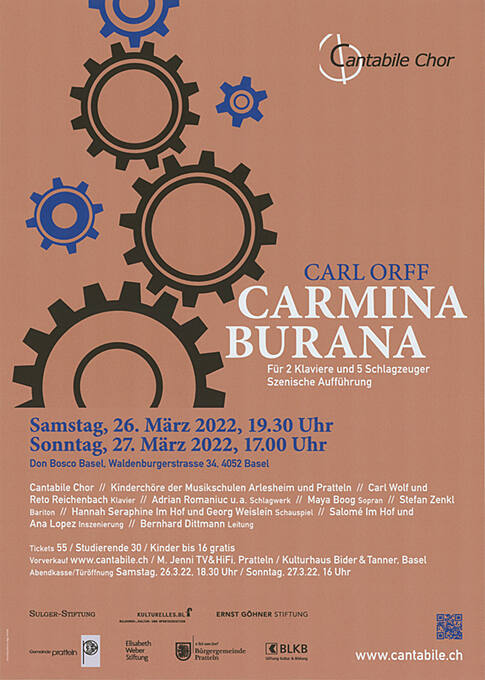 Carmina Burana, Cantabile Chor