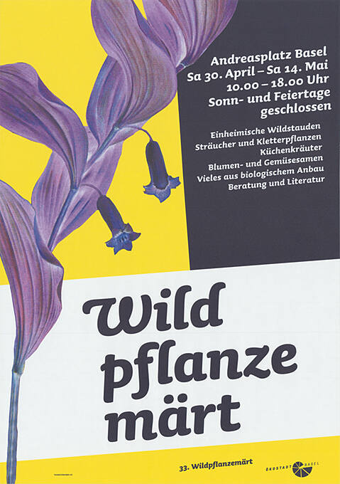 Wildpflanzemärt, Andreasplatz Basel