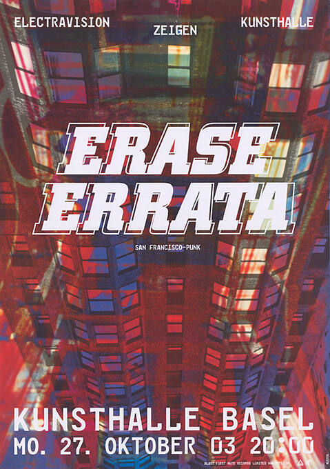 Erase Errata, Kunsthalle Basel