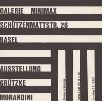 Grützke, Morandini, Galerie Minimax