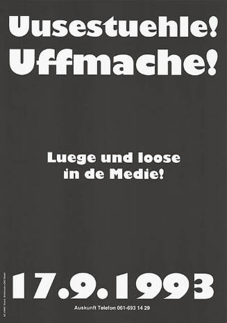 Uusestuehle! Uffmache!