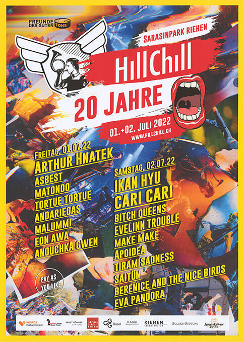 HillChill, 20 Jahre, Sarasinpark Basel