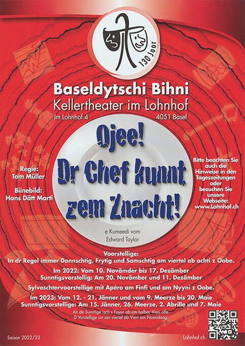 Ojee! Dr Chef kunnt zem Znacht! Kellertheater Basel