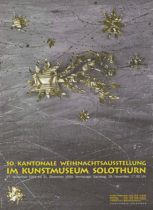 10. Kantonale Weihnachtsausstellung, Kunstmuseum Solothurn