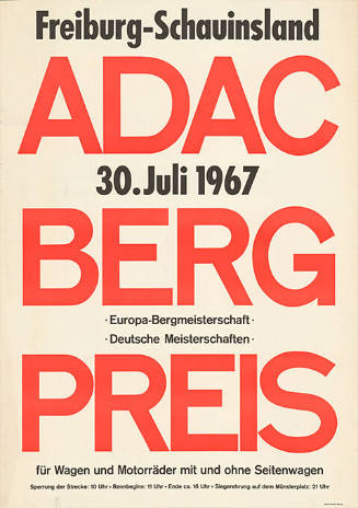 ADAC Bergpreis, Freiburg-Schauinsland