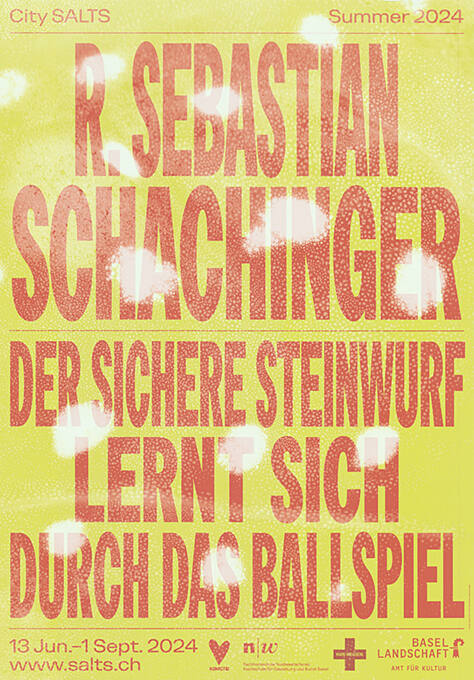 R. Sebastian Schachinger, Der sichere Steinwurf lernt sich durch das Ballspiel, Summer 2024, City Salts