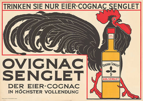 Trinken Sie nur Eier-Cognac Senglet, Ovignac Senglet, Der Eier-Cognac in höchster Vollendung