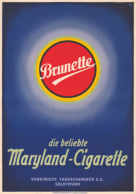 Brunette, die beliebte Maryland-Cigarette