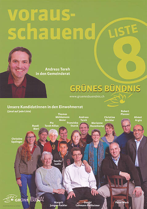 Vorausschauend, Liste 8, Grünes Bündnis