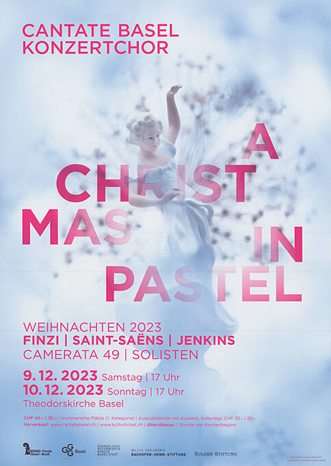 Christmas in pastel, Cantate Basel, Konzertchor, Theodorskirche Basel