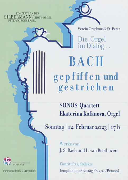 Die Orgel im Dialog…, Bach gepfiffen und gestrichen, Peterskirche Basel