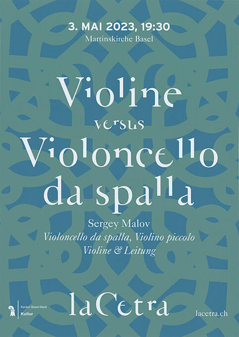 Violine versus Violincello da spalla, La Cetra, Martinskirche Basel