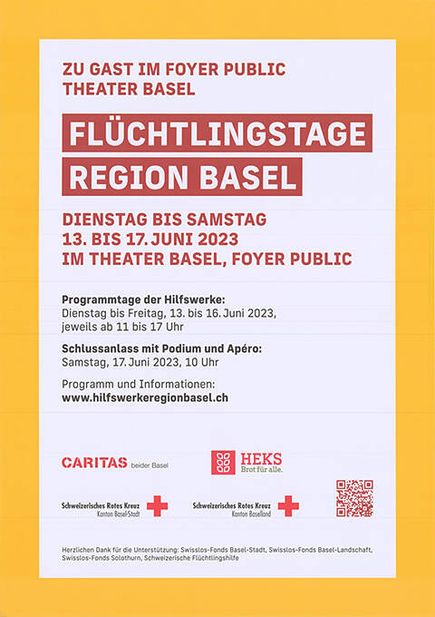 Flüchtlingstage Region Basel, Im Theater Basel