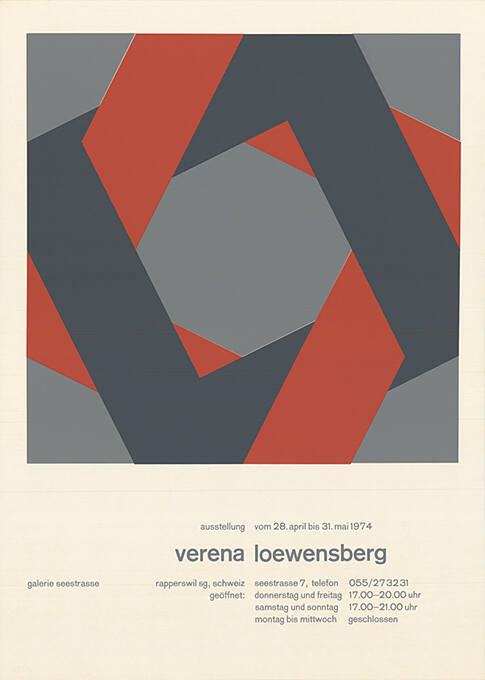 Verena Loewensberg, Galerie 58, Rapperswill SG