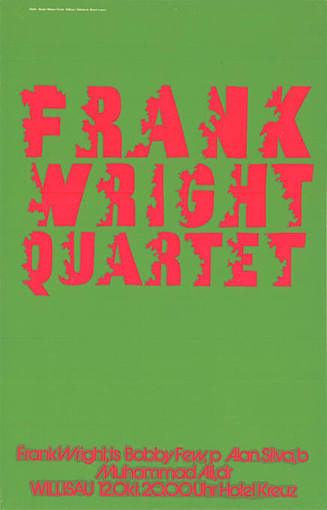 Frank Wright Quartet, Hotel Kreuz Willisau