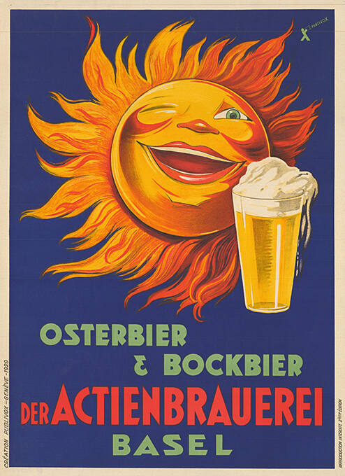 Osterbier & Bockbier der Actienbrauerei Basel