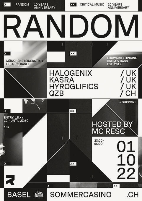 RANDOM, Halogenix, Kasra, Hyroglifics, QZB, Sommercasino