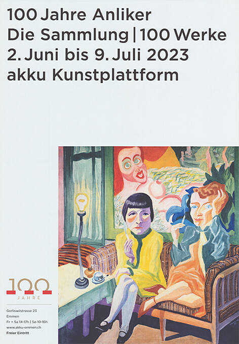 100 Jahre Anliker, Die Sammlung, Akku Kunstplattform