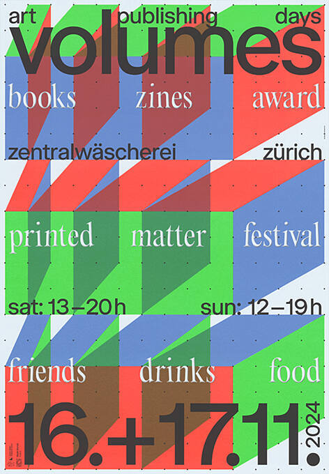 Volumes, Art Publishing Days,  Zentralwäscherei Zürich