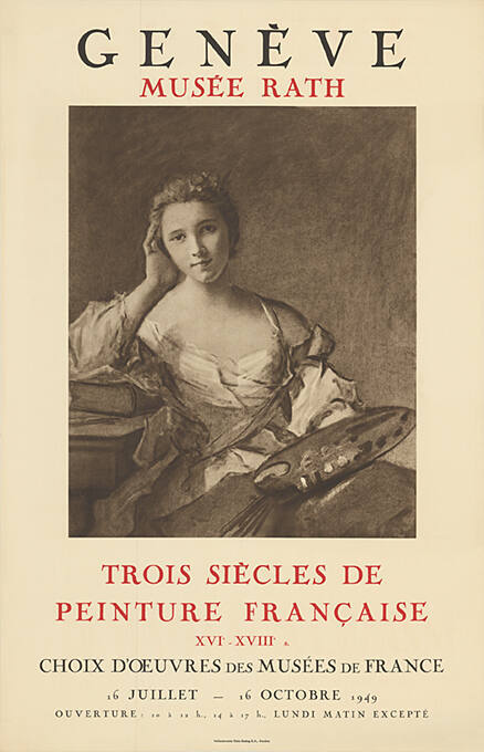 Trois Siècles de peinture Française, Musèe d’Art et d’Histoire, Genève