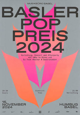 Basler Pop Preis 2024, Humbug Basel