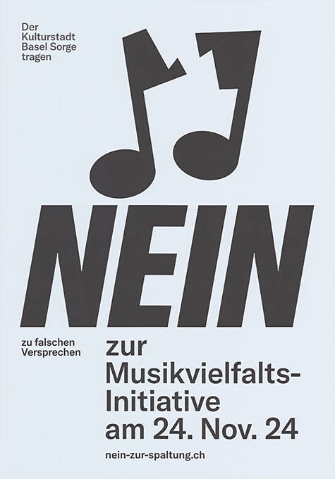 Nein zur Musikvielfalts-Initiative